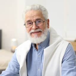 Portrait of a smiling senior man.